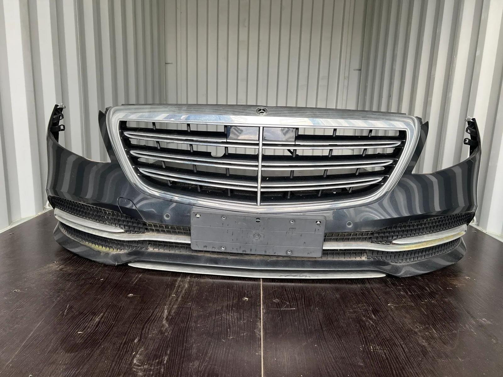 Mercedes-Benz S-Class W222 Front Bumper – Magnetite Black Metallic 9183 - Image 2