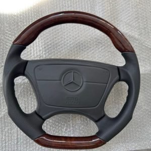 Custom Leather/Wood Steering Wheel Mercedes W124 R129 W210
